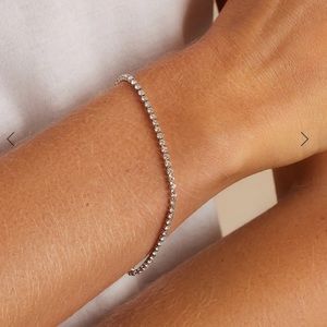 Tennis bracelet rhodium crystals tennis Lexi Gorjana brand new